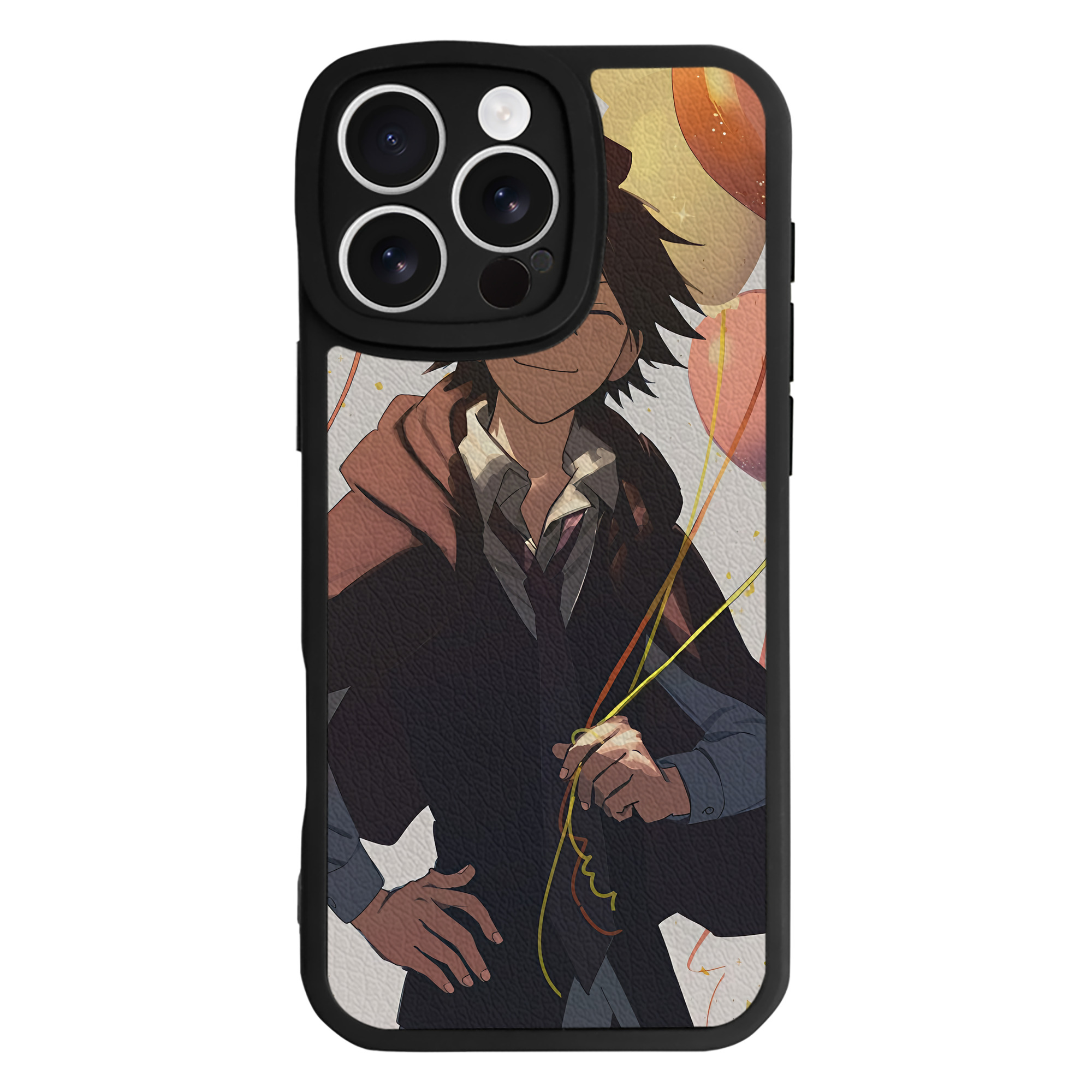 （画像用） 文豪ストレイドッグス Bungo Stray Dogs 【iPhone 16シリーズ対応】シリコンスマホケース（レザー調） 材質：シリコン